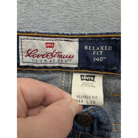 Vintage Levis 540 Jeans Mens 44x30 Blue Relaxed Fit Straight Leg Denim USA 90s - Picture 12 of 14